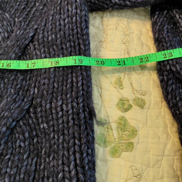 Banana Republic Cardigan Sweater Shawl Eclectic Grandpa Cable Knit Chunky - Picture 8 of 9